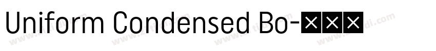 Uniform Condensed Bo字体转换